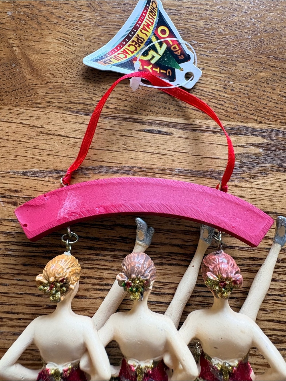 2007 3 Kicking Candy Cane Radio City Rockettes Christmas Ornament- 75th Ann. - Picture 11 of 16